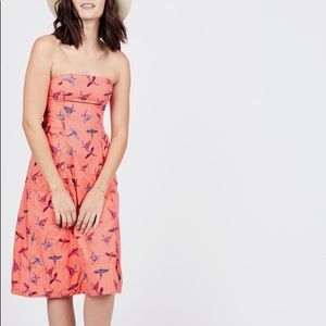 Free People Sunshine Of Your Love Dress Bird Parrot Print 6
